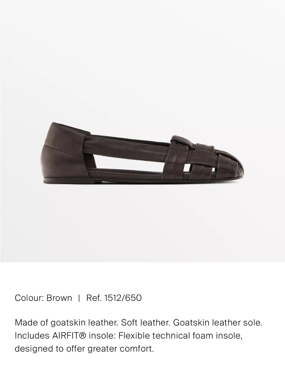 Massimo Dutti Woven Leather Cage Sandals - dark brown - Picture 4 of 8